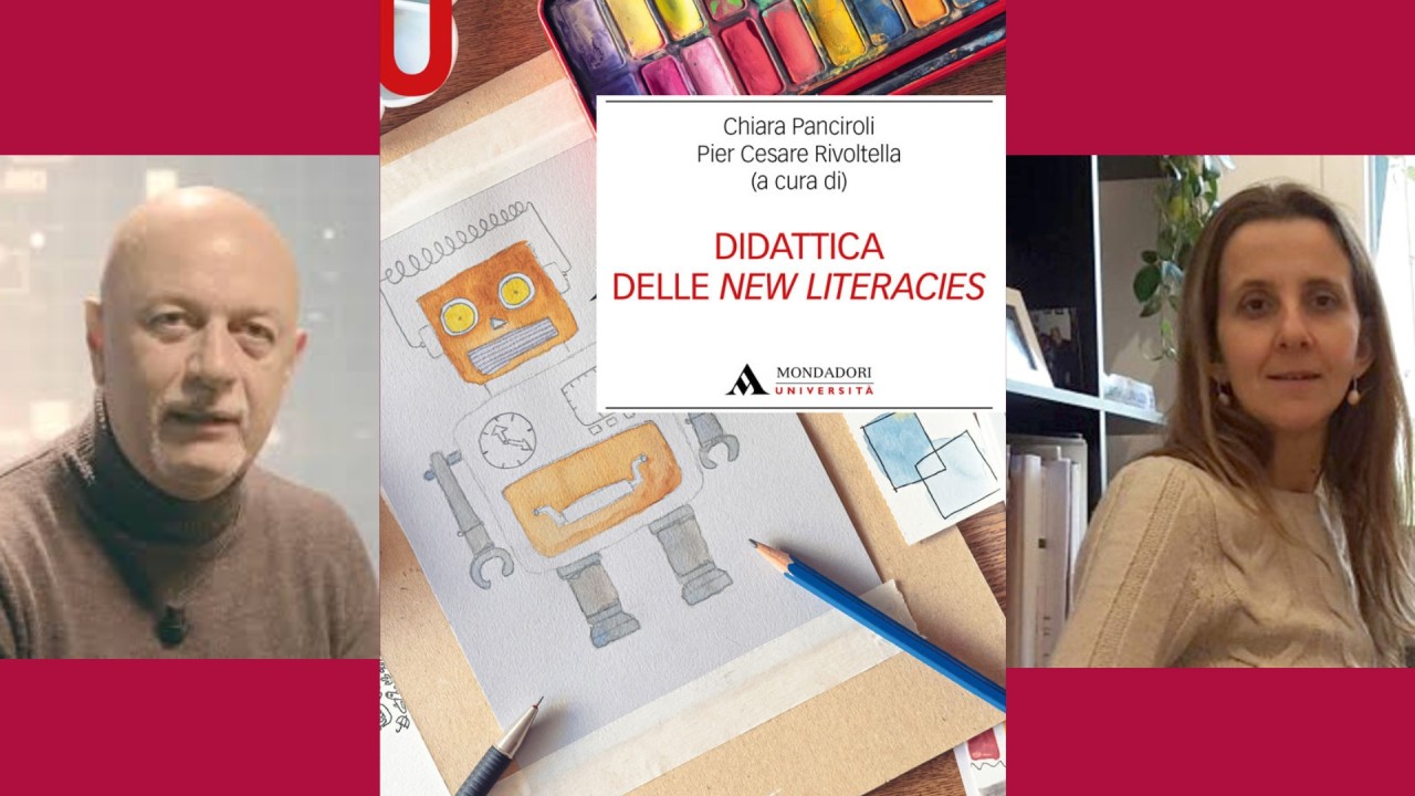 PC Rivoltella e C. Panciroli con la copertina di Didattica delle New Literacies