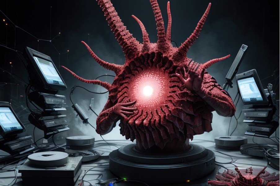 una rappresentzione di un virus informatico