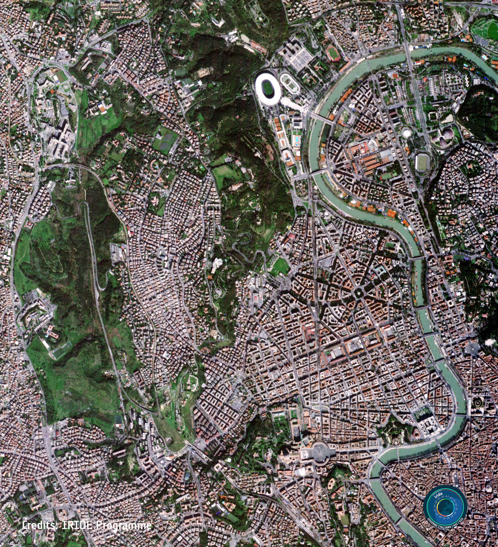 prima foto su Roma dai satelliti Argotec